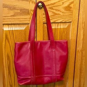 Vintage Coach purse, red leather. EUC. # F29-6509